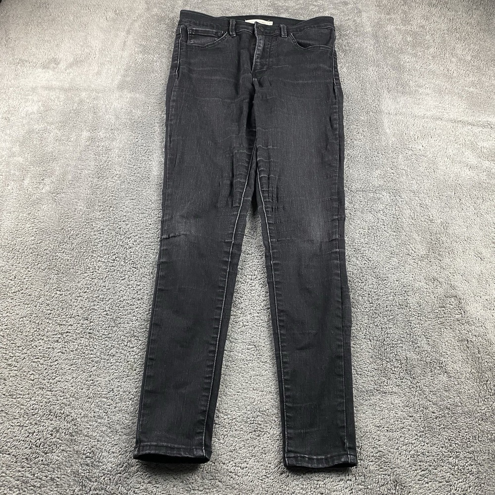 Levis 720 Super Skinny Jeans Womens‎ 27 Black Mid Rise